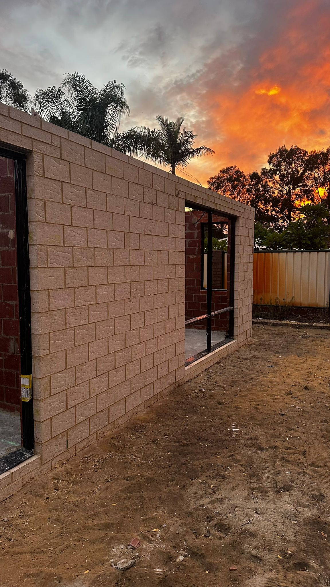 Huon St Willetton new build brickwork photo 1